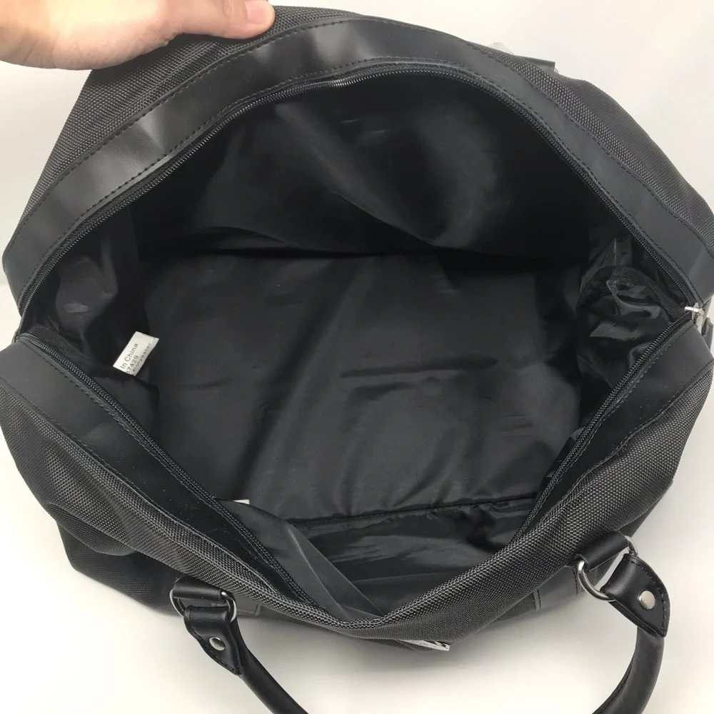 Small Lightweight Black Travel Duffel Bag NEW